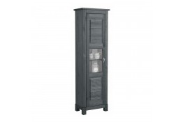 Шкаф для посуды 10 Рауна из массива сосны (графит)